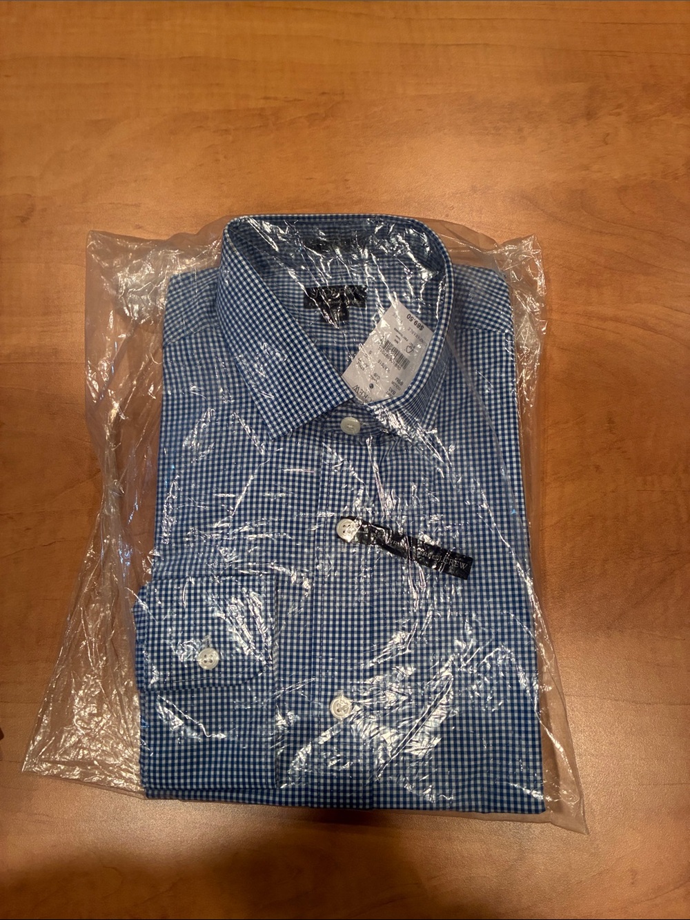 J. Crew Blue Gingham Dress Shirt